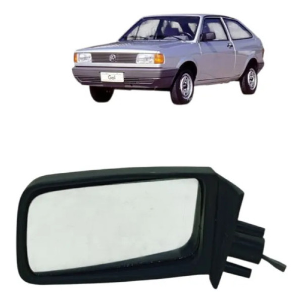 Retrovisor Manual Lado Esquerdo Vw Gol 1989 A 1995