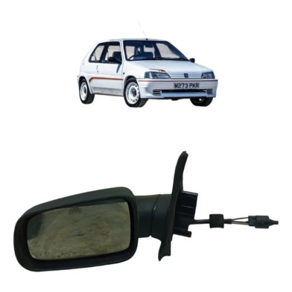 Retrovisor Manual Lado Esquerdo Peugeot 106 1995