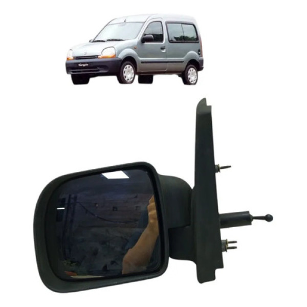 Retrovisor Manual Lado Esquerdo Renault Kangoo 2003 A 2007