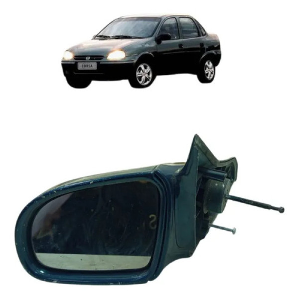 Retrovisor Manual Lado Esquerdo Chevrolet Corsa 1999