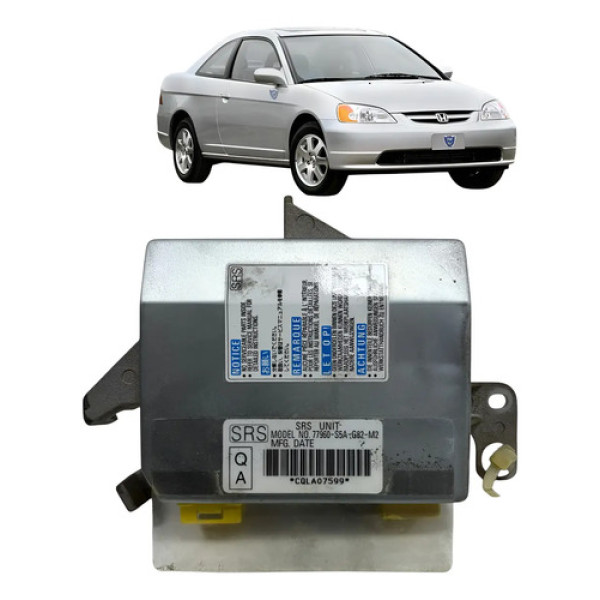 Módulo Airbag Honda Civic 2001 A 2007  77960s5ag82m2