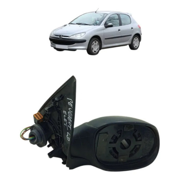 Retrovisor Elétrico Lado Direito Peugeot 206 2003