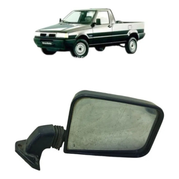 Retrovisor Manual Lado Direito Fiat Fiorino 1991 A 1996