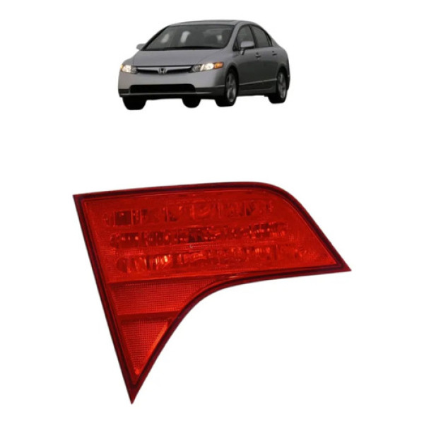 Lanterna Tampa Traseira Esquerda Honda Civic 2007 A 2011 Esquerdo/motorista