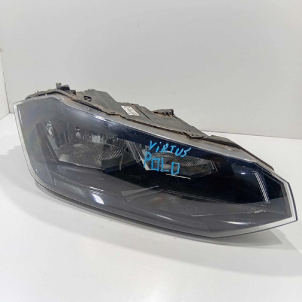 Farol Volkswagen Polo Virtus Direito Com Detalhe Original Direito/passageiro