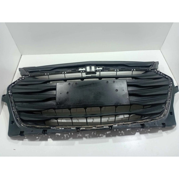 Grade Parachoque Dianteiro Chevrolet Onix 2020 Original Preto Ambos Lados