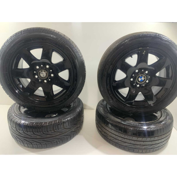 Jogo De Rodas Com Pneus Bmw 328i 1999/2000 Preto