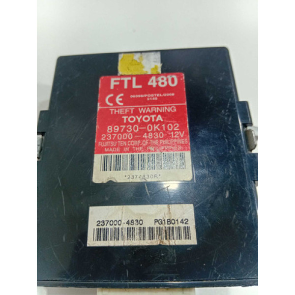 Módulo Alarme Conforto Toyota Hilux 2010 897300k102