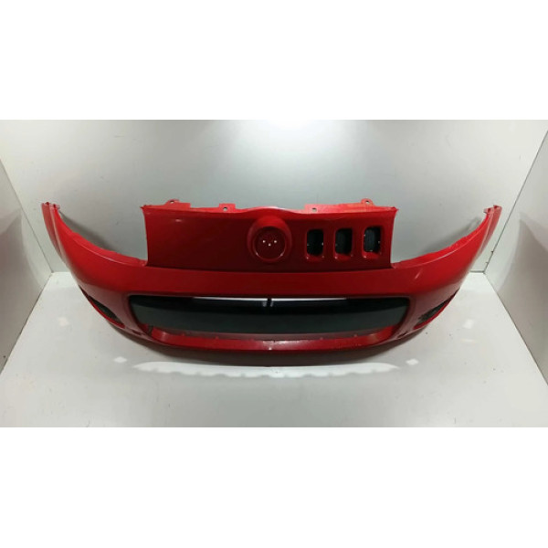 Parachoque Dianteiro Fiat Uno Vivace Detalhe 2011/2014 Vermelho