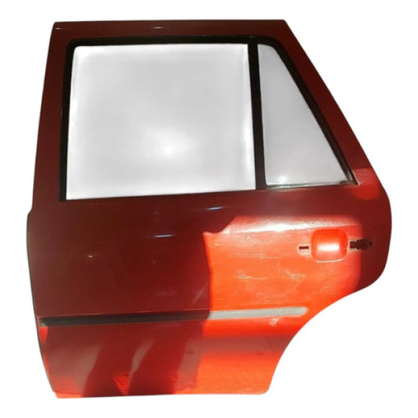Porta Traseira Esquerda Gol G3 G4 1999 A 2014 Traseira Esquerda Vermelho