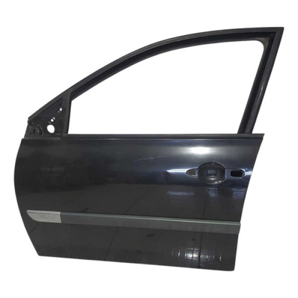 Porta Dianteira Esquerda Megane 2007 A 2013 Dianteira Esquerda Preto