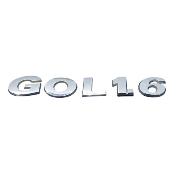 Kit Emblema Letreiro Tampa Traseira Gol G5 2008 A 2014 Vermelho