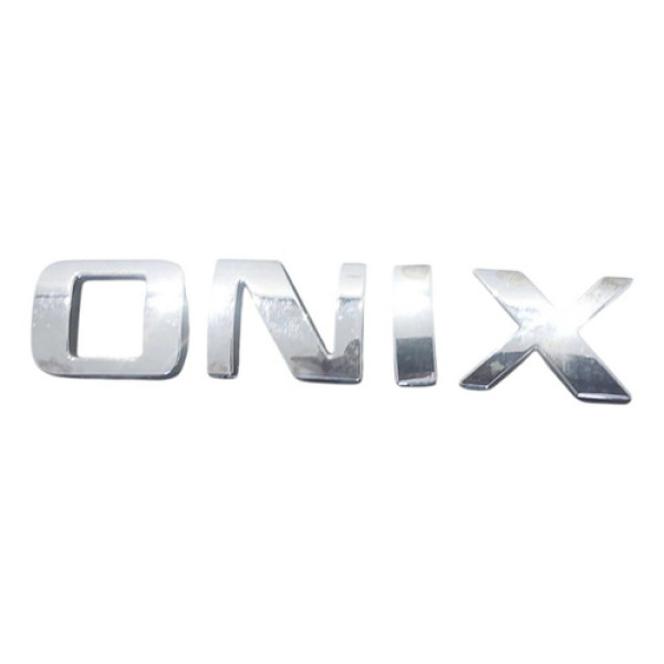 Emblema Letreiro Onix Traseiro Branco