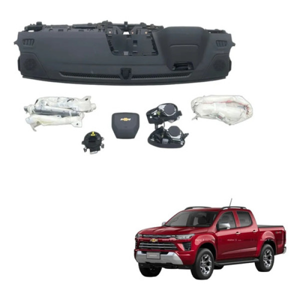 Painel Tabelier Airbag Completo S10 Ltz 2025 2026 Preto