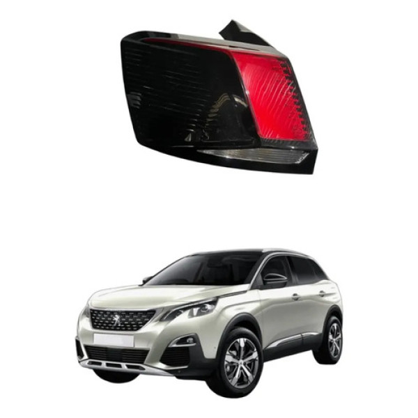 Lanterna Traseira Esquerda Peugeot 3008 5008 2018 2020 Vermelho