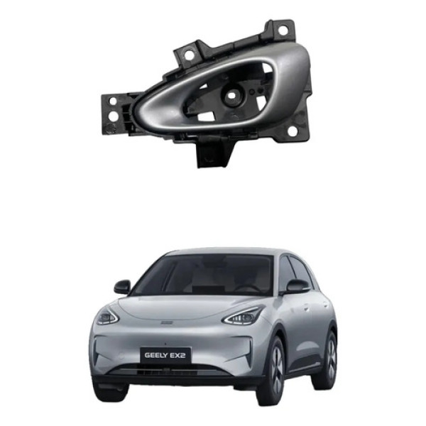 Macaneta Interna Porta Traseira Esquerda Geely Ex2 2025 2026 Preto Traseira