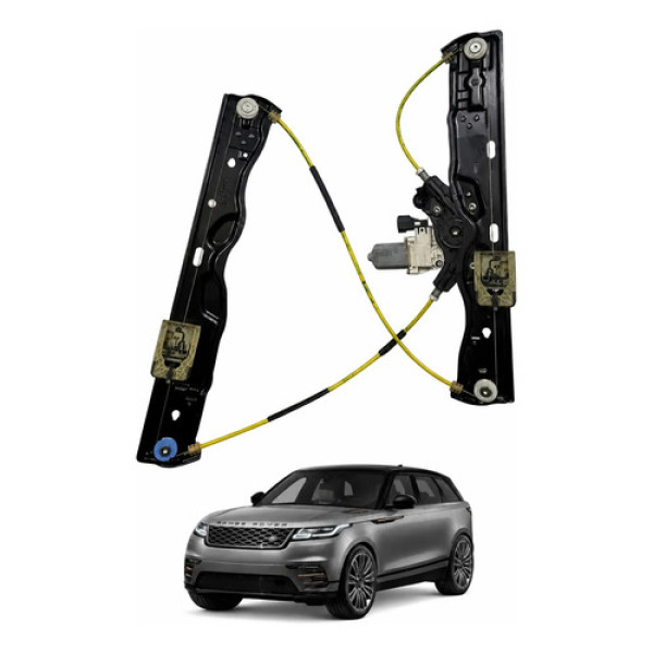 Máquina De Vidro Porta Dianteira Esquerda Velar 2018 A 2021