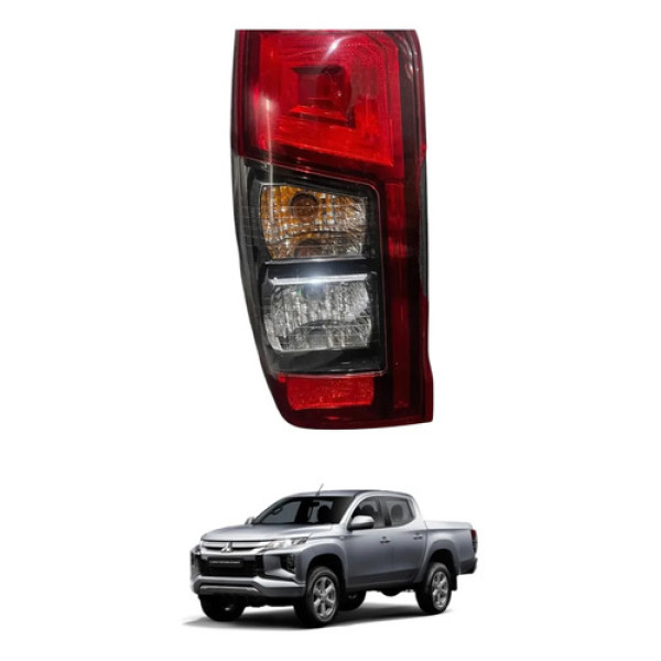 Lanterna Traseira Esquerda New Triton 2022 2025 C/ Detalhe Vermelho