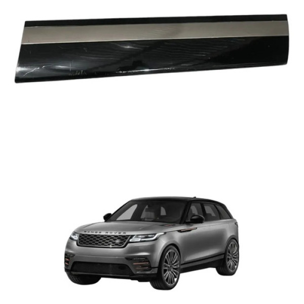 Friso Porta Dianteira Direita Velar 2018 A 2021 Preto