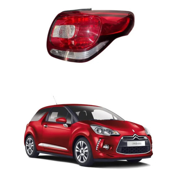 Lanterna Traseira Direita Citroën Ds3 2012 A 2015 Vermelho