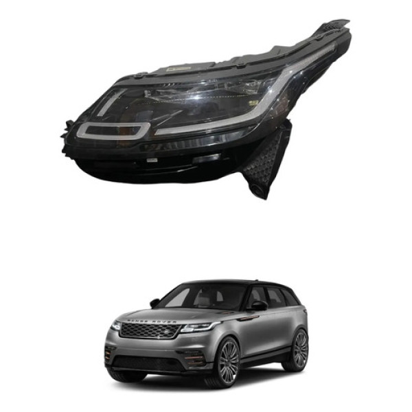 Farol Esquerdo Range Rover Velar 2018 A 2021