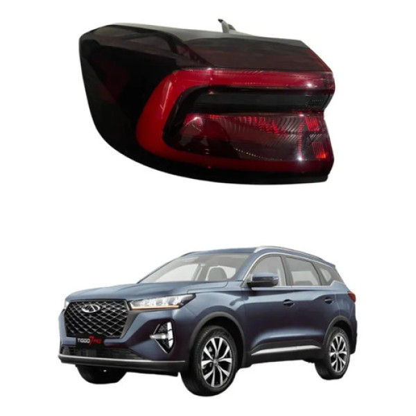 Lanterna Traseira Esquerda Chery Tiggo 7 Pro Sport 2021 2024 Vermelho