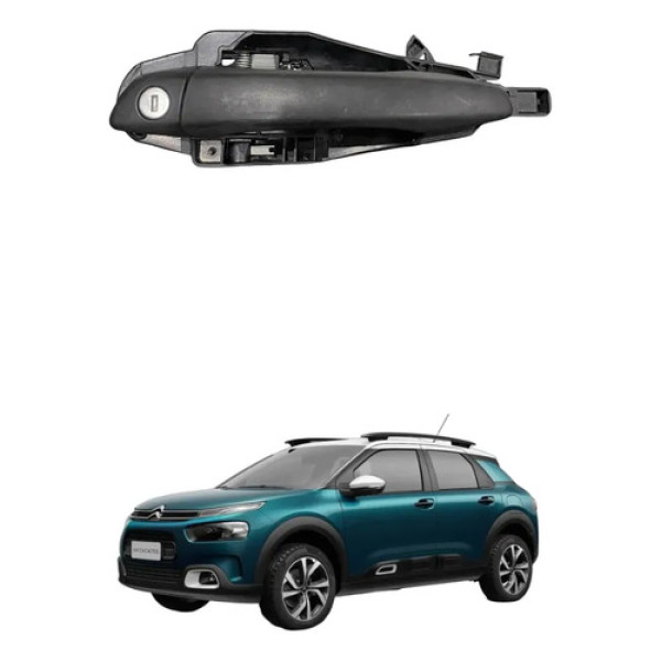 Maçaneta Externa Dianteira Esquerda C4 Cactus 2022 2024 Branco Dianteira