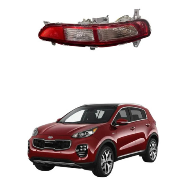 Lanterna Para-choque Traseira Esq Kia Sportage 2018 A 2020 Vermelho