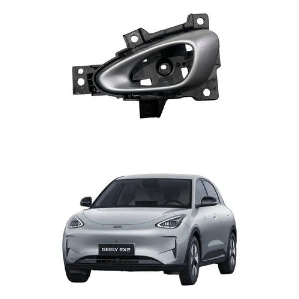 Macaneta Interna Porta Diant Esquerda Geely Ex2 2025 2026 Preto Dianteira