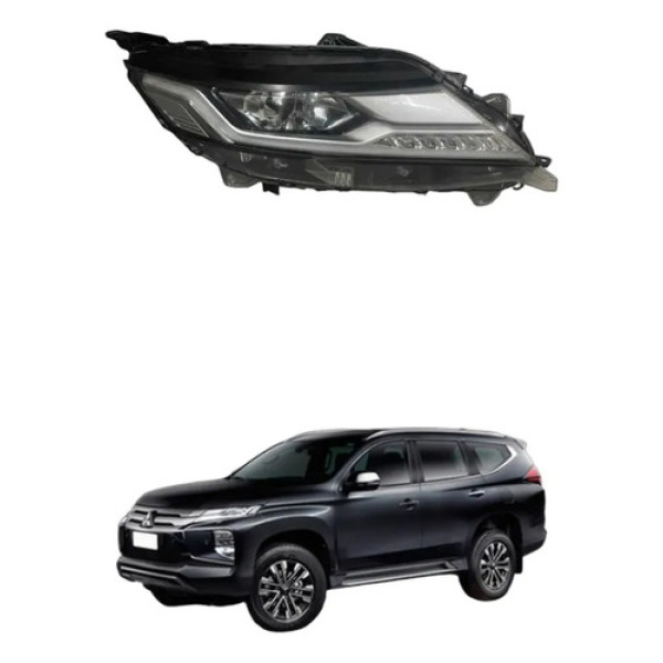 Farol Direito Mitsubishi Pajero Sport 2019 A 2021