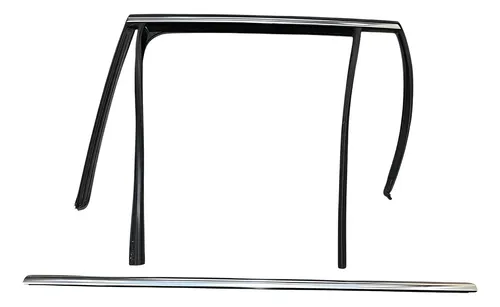 Kit Pestana Da Porta Traseira Esquerda Bmw X5 F15 2014 2016 Preto
