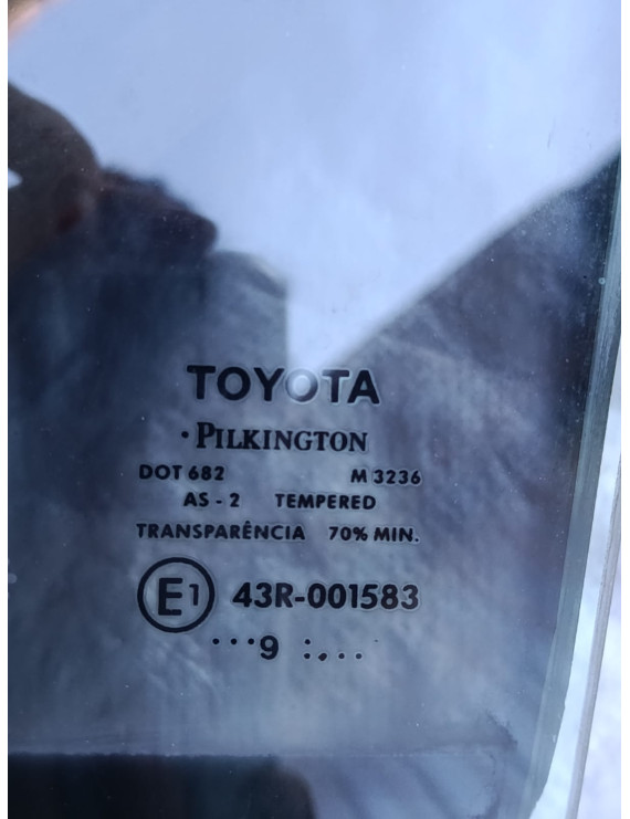 Vidro Traseiro Esquerdo Corolla 2009 - 2014 
