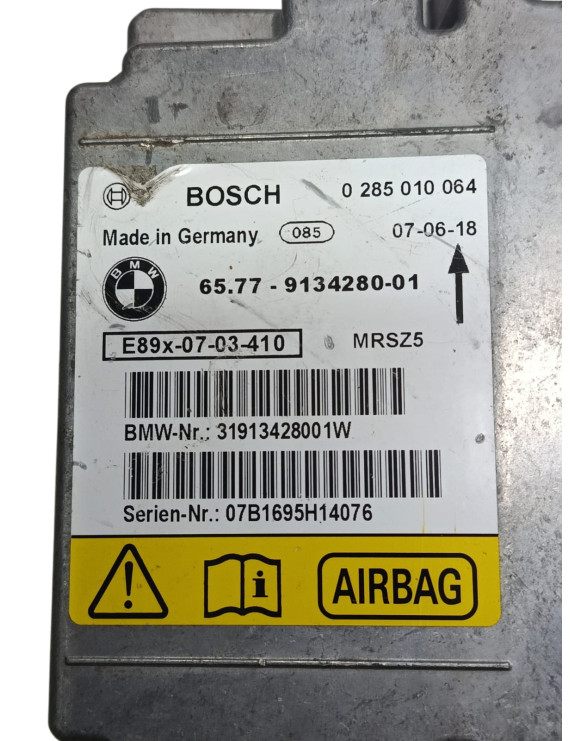 Módulo Airbag BMW 120 118 X1 2008 - 2012 9134280-01 NECESSITA RESET