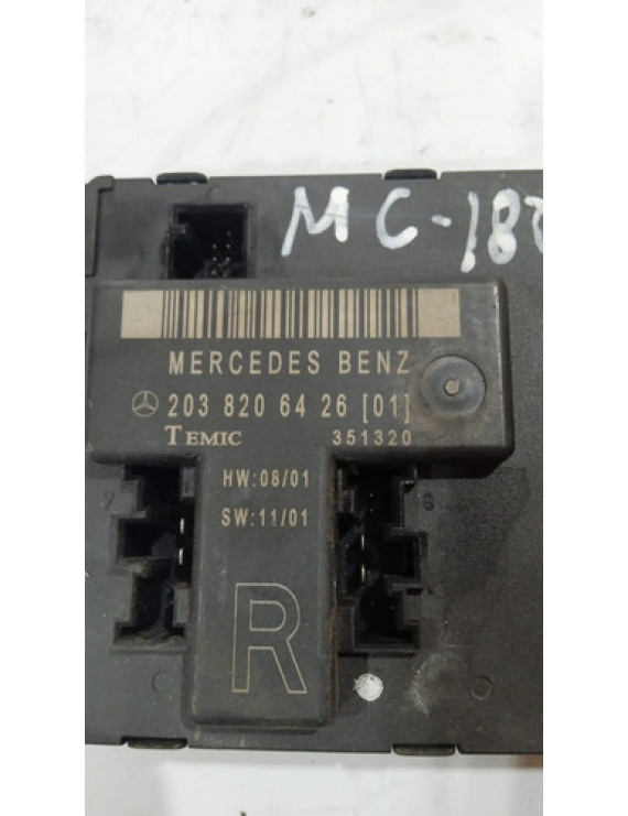Módulo De Porta Dianteira Direita Mercedes C180 2002 - 2006 Preto