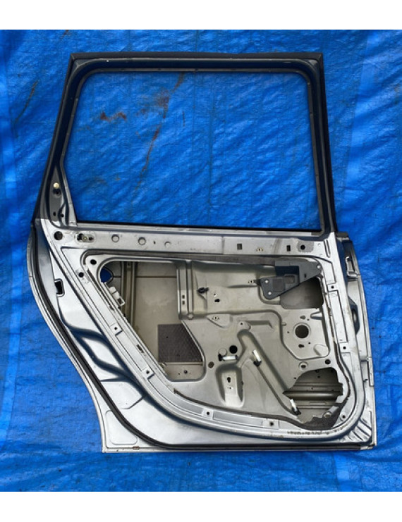 Porta Traseira Esquerda C5 Sedan 2000 Á 2005 Traseira Esquerdo Prateado