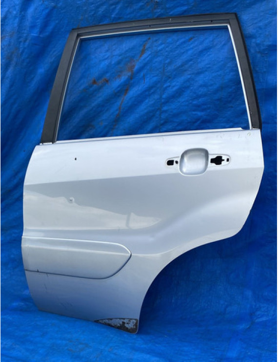 Porta Traseira Esquerda Rav4 2000 Á 2005 Traseira Esquerdo Prateado