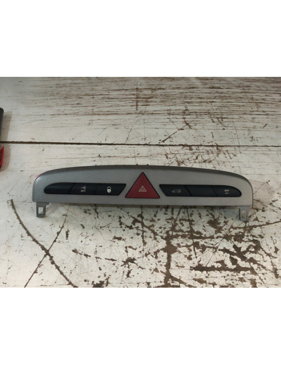 Botão De Alerta Peugeot 308 2011 - 2016 Cinza