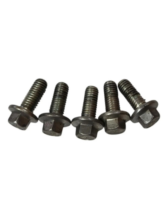 Kit Parafuso Retentor Virabrequim Chery Qq 2010 - 2014 Prata