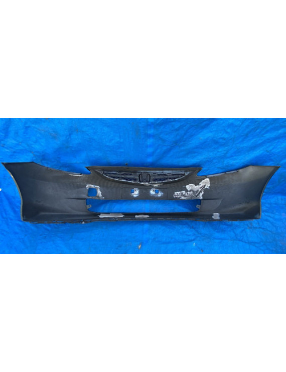 Parachoque Dianteiro Honda Fit 2003 A 2006 Detalhe Preto