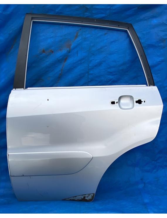 Porta Traseira Esquerda Rav4 2000 Á 2005 Traseira Esquerdo Prateado