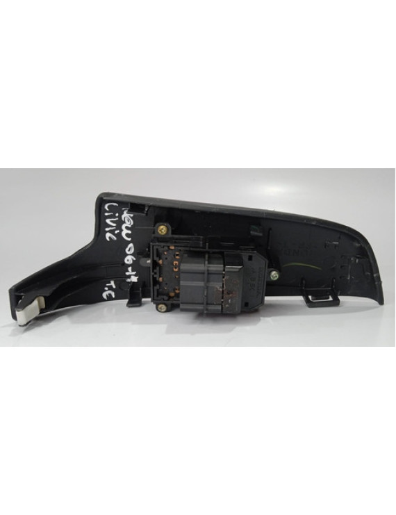 Botão De Vidro Traseiro Esquerdo New Civic 2007 - 2011