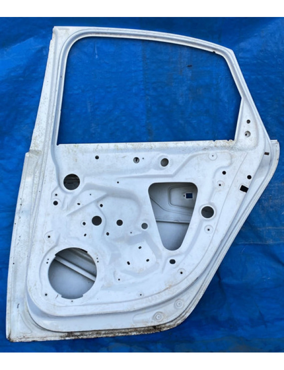 Porta Traseira Direita Audi A4 2009 A 2015 / Detalhe  Traseira Direito Branco