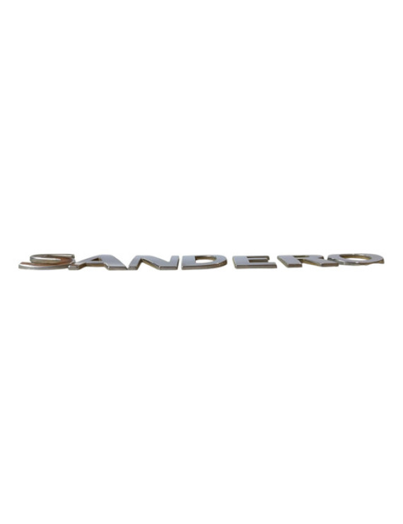 Emblema Sandero Tampa Traseira 2008 - 2013 Prateado
