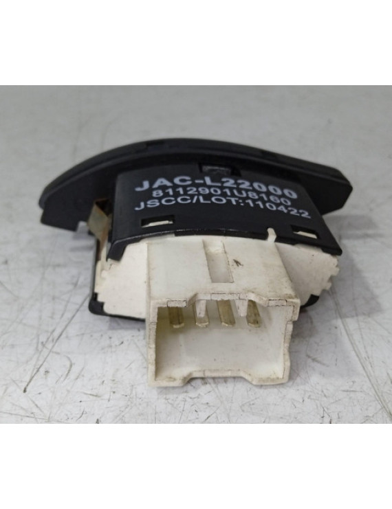 Botão Recirculação Ar Jac J3 2011 - 2015 Preto