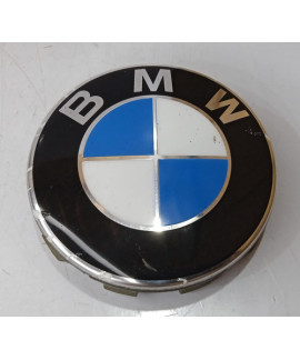 Calota Centro Roda 68mm Bmw 320i 118i 328i 2006 - 2012 Preto
