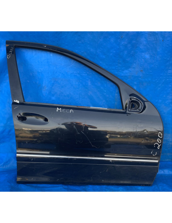 Porta Dianteira Direita C180 C200 C230 2001 A 2007 Dianteira Direita Preto