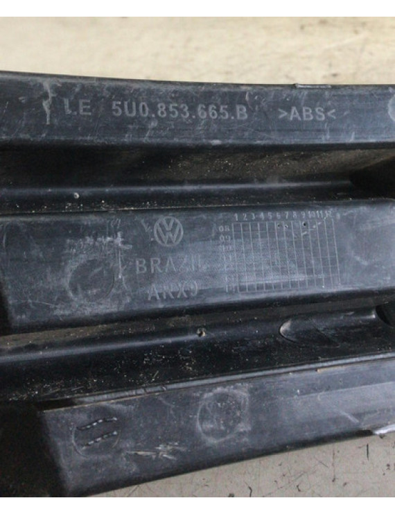 Moldura Farol De Milha Esquerdo Vw Gol G5 2009 / Detalhe Preto Esquerdo