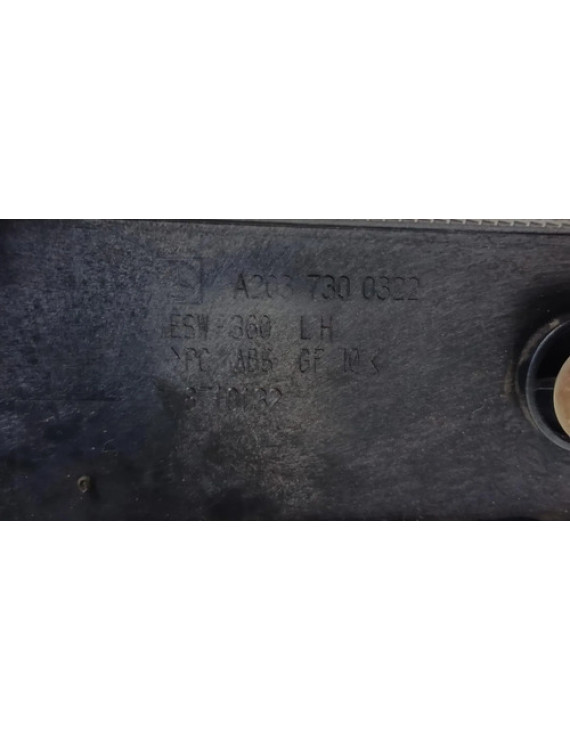 Friso Forro Porta Traseira Esquerda Mercedes C320 2001 Preto