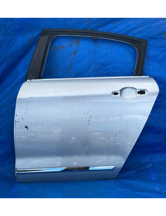 Porta Traseira Esquerda C5 Sedan 2008 2009 2010 2011 2012 Traseira Esquerda Prateado
