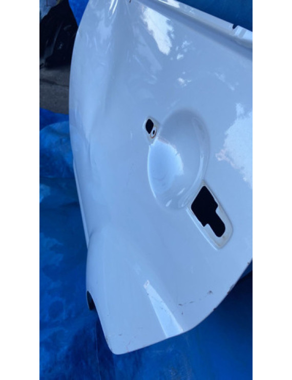 Porta Traseira Esquerda Outlander 2014 Avaria Amassada Traseira Esquerdo Branco